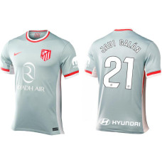 Atletico Madrid 2024-25 Away Grey JAVI GALAN - 21 Replica Jersey