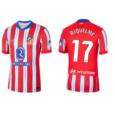 Women Atletico Madrid 2024-25 Home Red/White RIQUELME - 17 Authentic Jersey