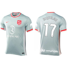 Women Atletico Madrid 2024-25 Away Grey RIQUELME - 17 Authentic Jersey